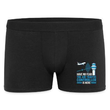 Air Traffic Controller Fluglotse Geschenk - Männer Boxer Shorts - Schwarz - Vorne