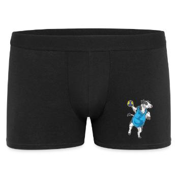 Kuh Handballer Handball Sport - Männer Boxer Shorts - Schwarz - Vorne