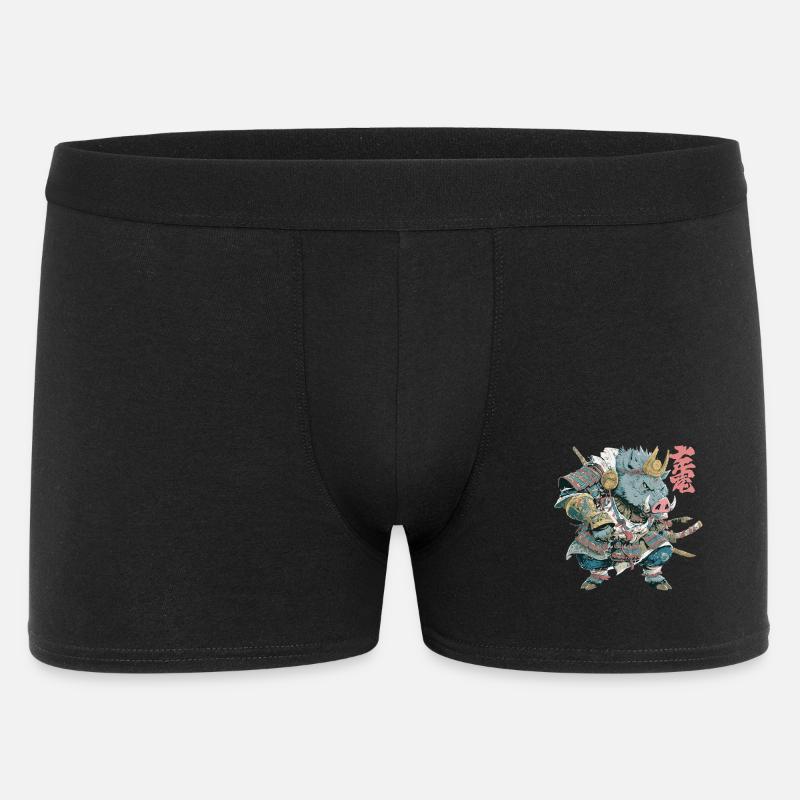 Boar Samurai Armor - Men's Boxer Shorts - black