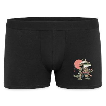 Samurai Alligator in Armor - Men's Boxer Shorts - black - Front