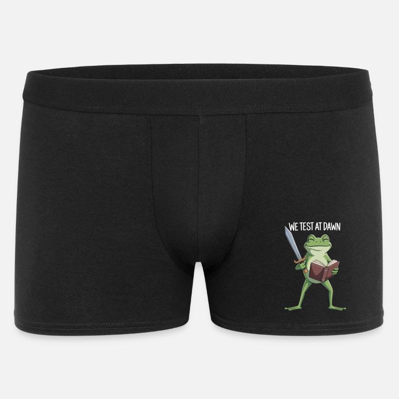 Dawn Test Frog - Männer Boxer Shorts - Schwarz