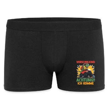 Kita Erste Klasse Dinosaurier Schüler Kindergarten - Männer Boxer Shorts - Schwarz - Vorne