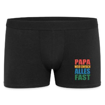 Schönes Vatertagsgeschenk Für Papas Cooles Papa - Männer Boxer Shorts - Schwarz - Vorne
