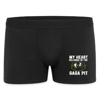 Gaga Pit Heart Tee - Men's Boxer Shorts - black - Front