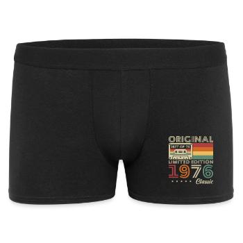 1976 Vintage Retro Geburtstagsgeschenk - Männer Boxer Shorts - Schwarz - Vorne