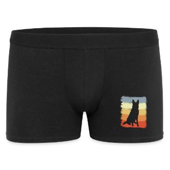 Retro German Shepherd - Men's Boxer Shorts - black - Front