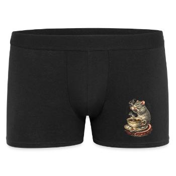 Rat de couleur Rat fantaisie Rat de la grande souris Rat domestique - Boxer Homme - noir - Devant