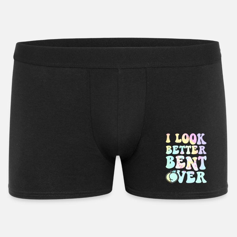 I Look Better Bent Over Tee - Men's Boxer Shorts - black