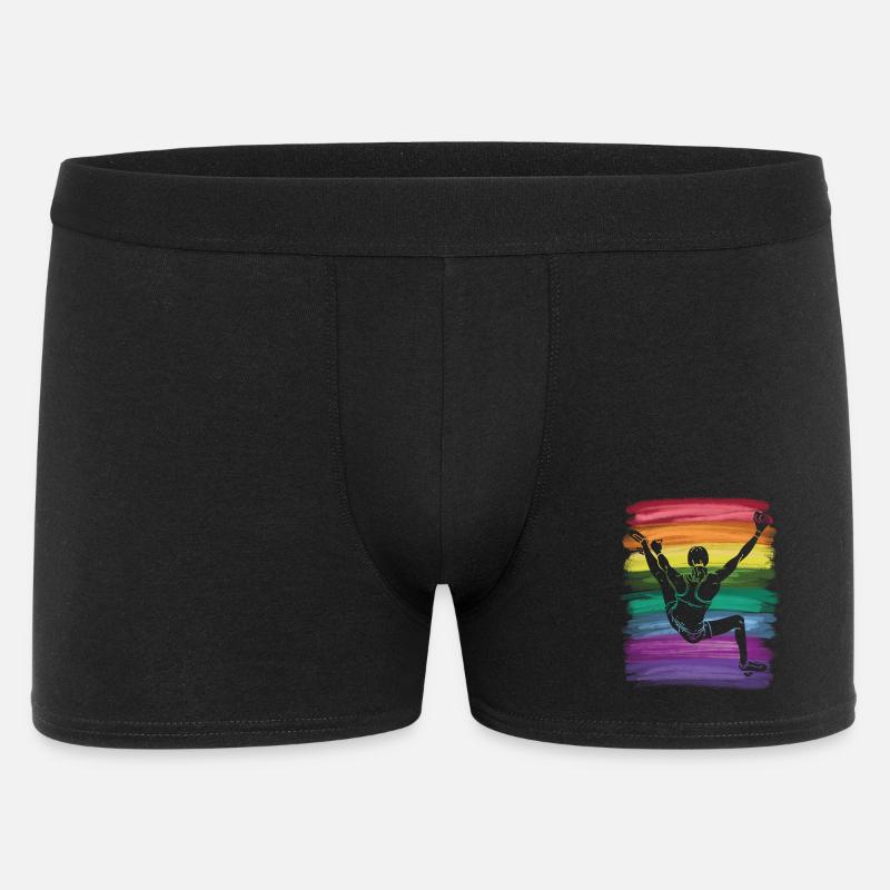 Boulderer Boulder Bouldern - Männer Boxer Shorts - Schwarz