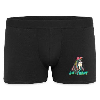 Be Different Nerd Einhorn Party - Männer Boxer Shorts - Schwarz - Vorne