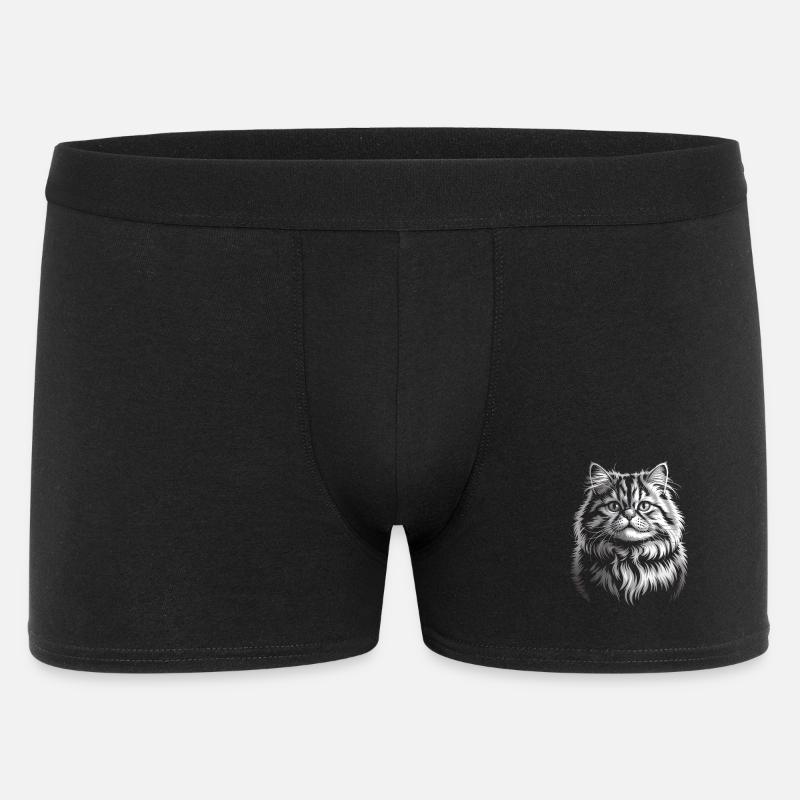 Chat - Boxer Homme - noir