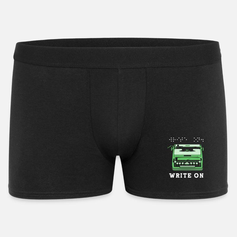 Blindenschrift Braille Blind - Männer Boxer Shorts - Schwarz