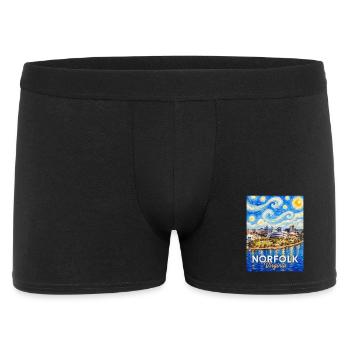 Norfolk Skyline Starry Night - Men's Boxer Shorts - black - Front