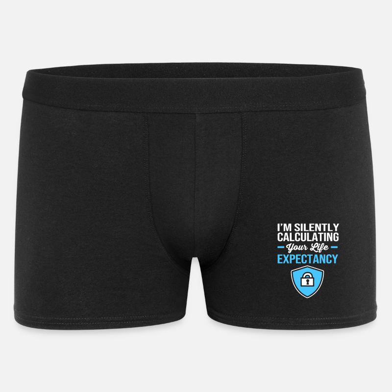 Versicherung - Männer Boxer Shorts - Schwarz