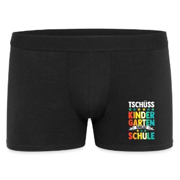 Kita Erste Klasse Schüler Kindergarten - Männer Boxer Shorts - Schwarz - Vorne