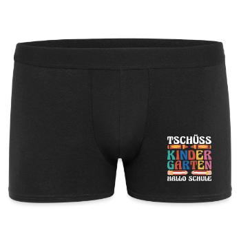 Kita Erste Klasse Schüler Kindergarten - Männer Boxer Shorts - Schwarz - Vorne