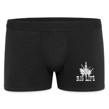 Rig Life Oilfield Worker Roughneck - Men's Boxer Shorts - black - Front