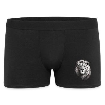 Lion's Head - Men's Boxer Shorts - black - Front