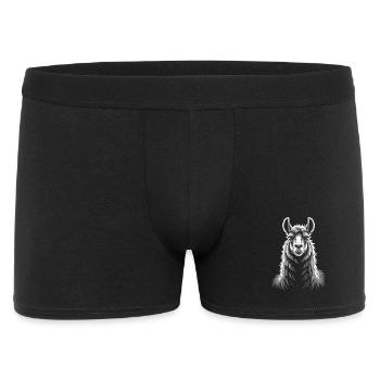 Llama Portrait - Men's Boxer Shorts - black - Front