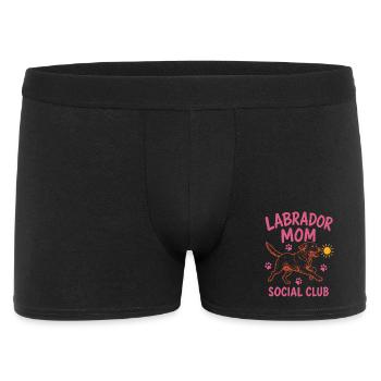 Labrador Mom Social Club Dog Mom Shirt - Men's Boxer Shorts - black - Front