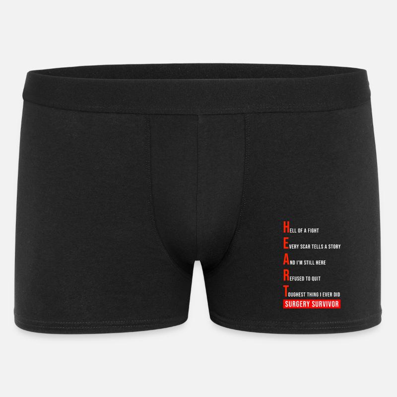 I Survived Open Heart Surgery - Men's Boxer Shorts - black