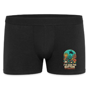 Ich sah den Grund | Riff Tauchen - Männer Boxer Shorts - Schwarz - Vorne