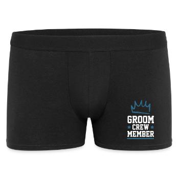 Groom Crew - Men's Boxer Shorts - black - Front