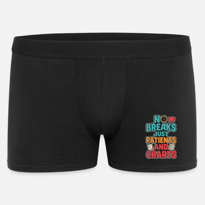 Infirmière de nuit, fatiguée - Boxer Homme - noir