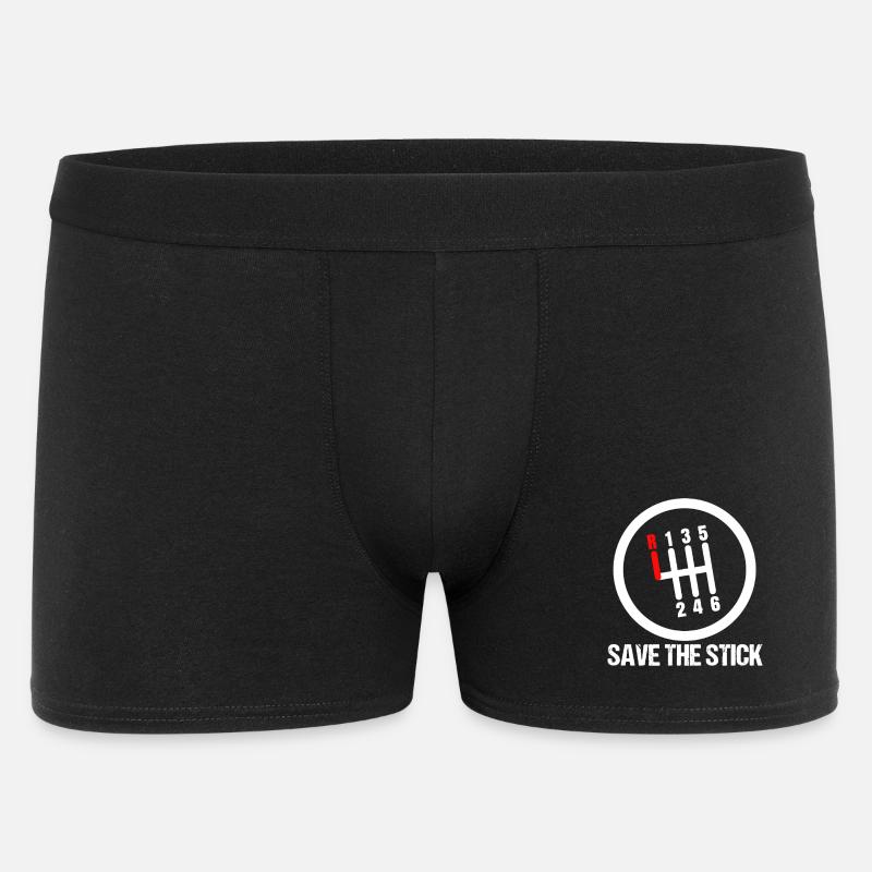 Save the Stick Gear Shift - Men's Boxer Shorts - black