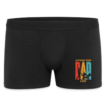 Dad Life Retro - Men's Boxer Shorts - black - Front