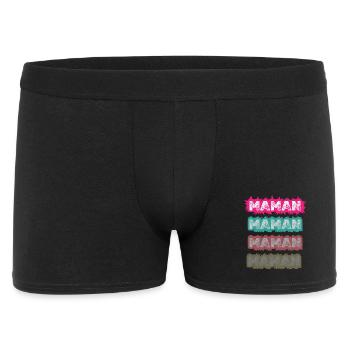 Maman Vintage Coloré – Design Pop Rétro pour Mère - Boxer Homme - noir - Devant