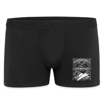 Handwerker Leidenschaft Qualität Tradition - Männer Boxer Shorts - Schwarz - Vorne