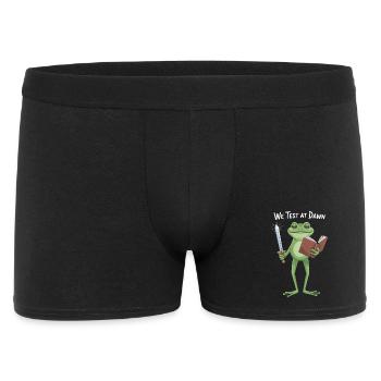 Wir testen bei Dawn Frog Knight - Männer Boxer Shorts - Schwarz - Vorne