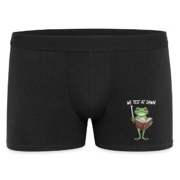 Wir testen bei Dawn Frog Knight - Männer Boxer Shorts - Schwarz - Vorne