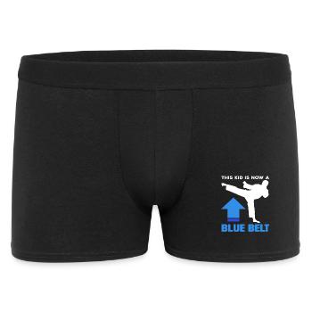 Ce gamin est maintenant ceinture bleue en karaté - Boxer Homme - noir - Devant