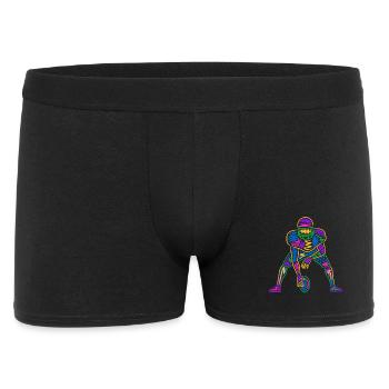 American Football Kids Boys Colorful Football - Men's Boxer Shorts - black - Front