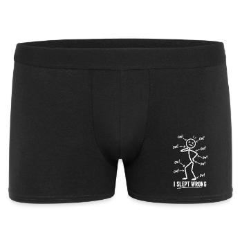 J’ai mal dormi Douleur Humour Design - Boxer Homme - noir - Devant