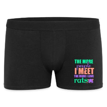 Rat, house rat, rat owner, rat lover - Men's Boxer Shorts - black - Front