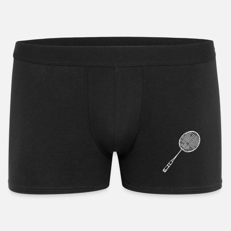 Badmintonschläger Zeichnung - Männer Boxer Shorts - Schwarz