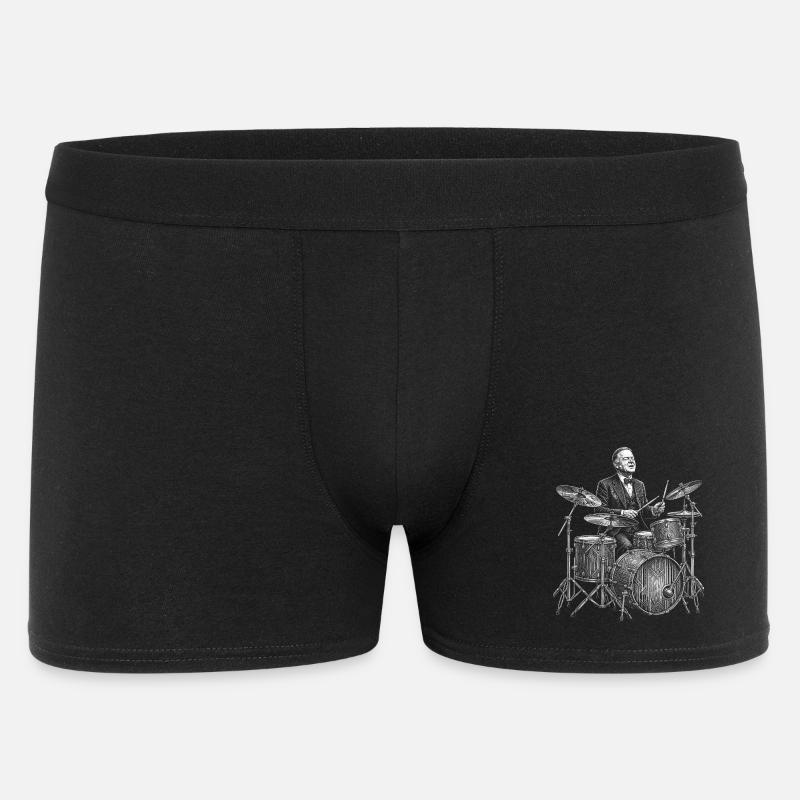 Herbert Hoover joue de la batterie - Boxer Homme - noir