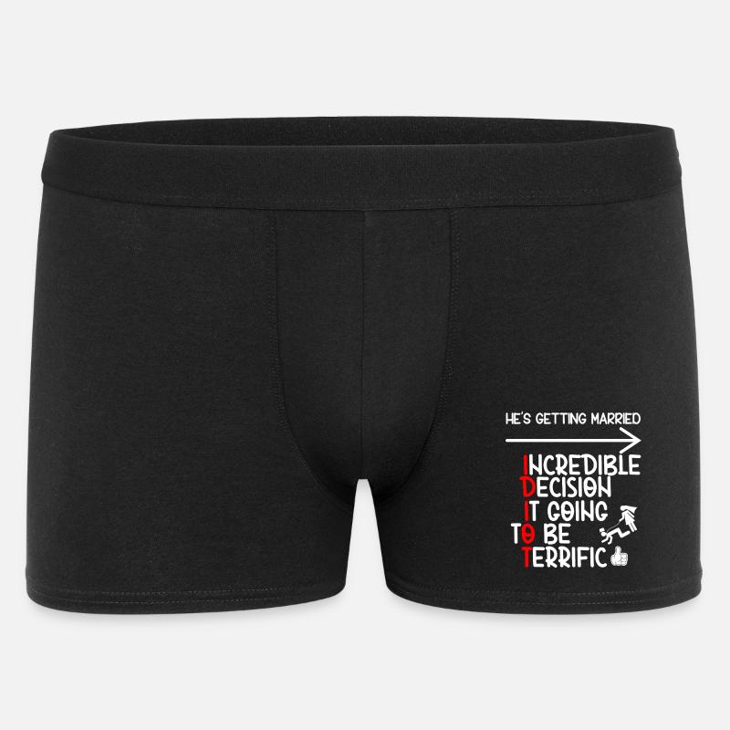 Idiot de célibataire drôle - Boxer Homme - noir