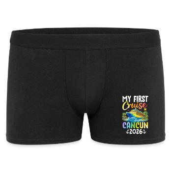 Ma première croisière Cancún 2026 - Boxer Homme - noir - Devant