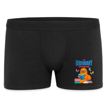 Rat de bibliothèque légendaire, le héros de la lecture - Boxer Homme - noir - Devant
