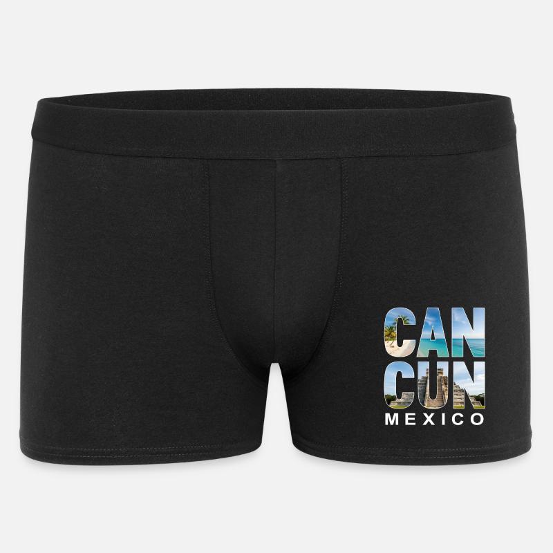 Cancun Mexico - Männer Boxer Shorts - Schwarz