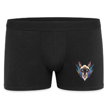 Siamese Cat Neon Style - Men's Boxer Shorts - black - Front