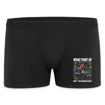 Chemise de la Physique Mathématiques Sciences - Boxer Homme - noir - Devant
