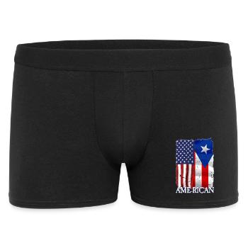 American Puerto Rican Puerto Rico - Men's Boxer Shorts - black - Front