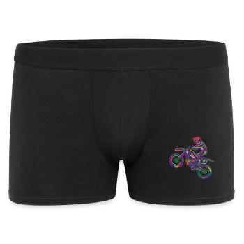Motocross Dirt Bike Space Kids Dirt Bike - Men's Boxer Shorts - black - Front