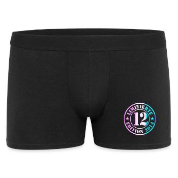 Garçon du 12e anniversaire - Boxer Homme - noir - Devant