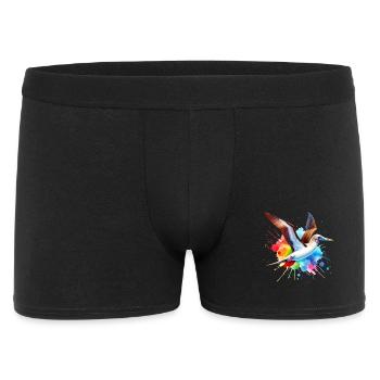 Cadeau des seins aux pieds rouges - Boxer Homme - noir - Devant
